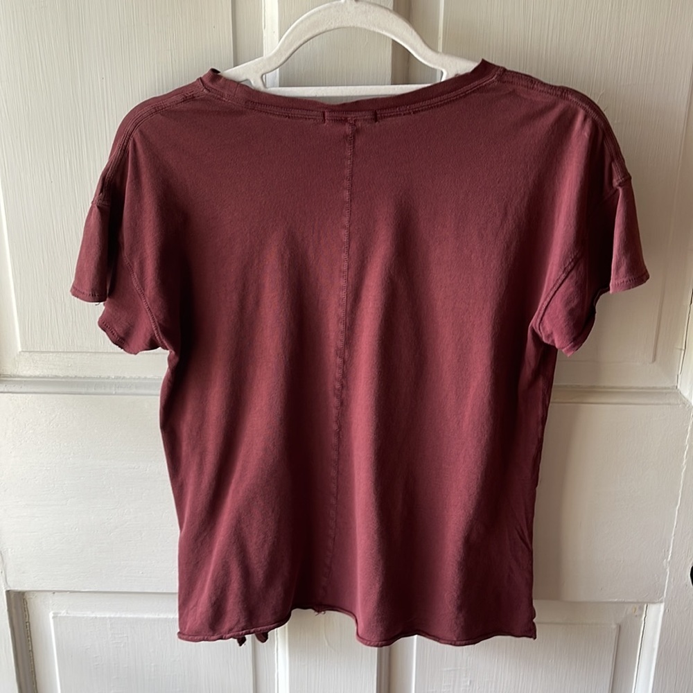 Rag & Bone burgundy tee - Picture 3 of 3